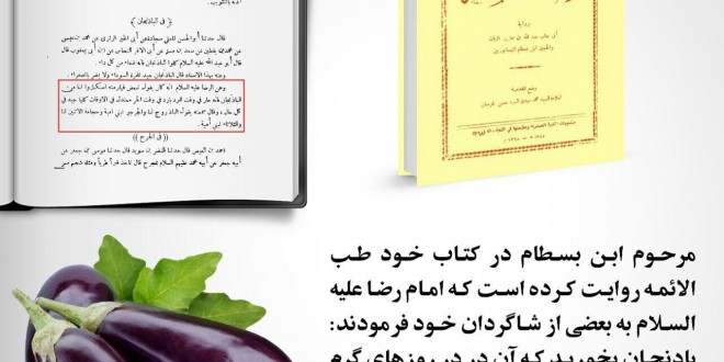 بادمجان -خوراکی های مفید در طب اسلامی