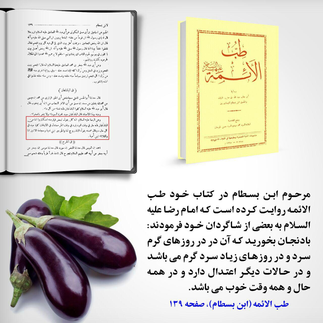 بادمجان -خوراکی های مفید در طب اسلامی